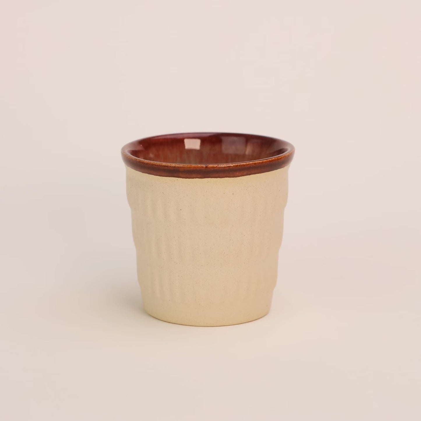 Christmas Colored Handmade Black Stoneware Ceramic Cup Set, Double Espresso Cup, Set of 3, Minimalistic Coffee